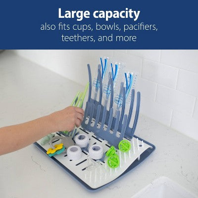 Dr. Brown's Folding Baby Bottle Drying Rack for Space-Saving Easy Storage