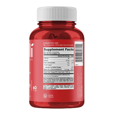 Goli Nutrition Apple Cider Vinegar Vegan Gummies - 60ct