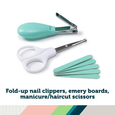 Safety 1st Groom and Go Kit - Neutral: Comb, Nail Clipper, Storage Case, Brush