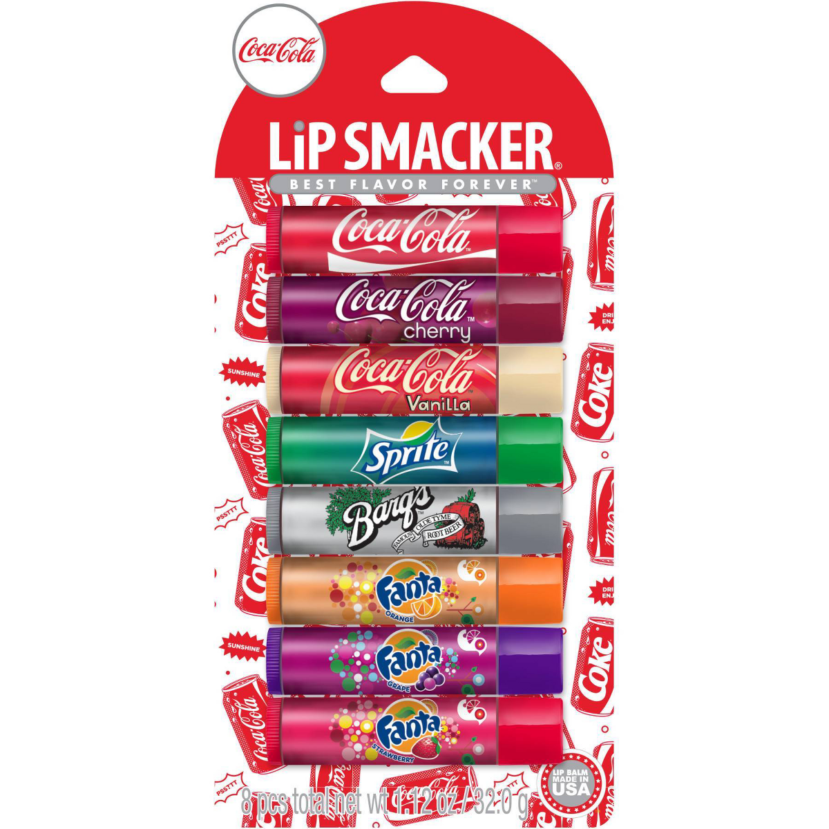 Lip Smacker Lip Balm Coca Cola Party Pack - 8pc/1.12oz