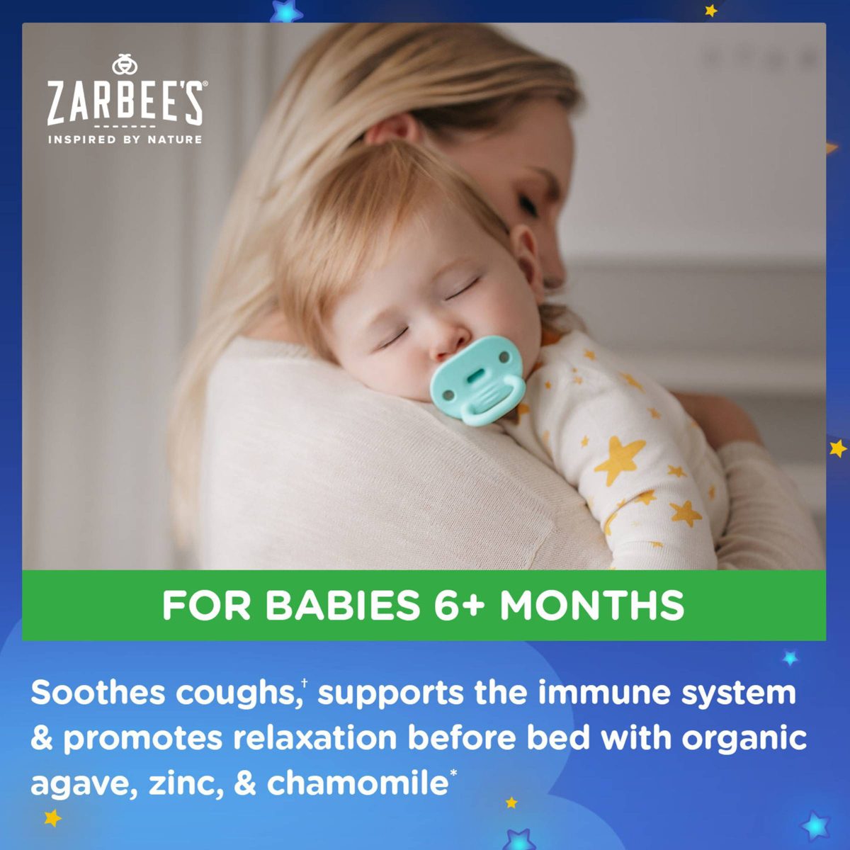 Zarbee's Baby Cough Syrup and Immune with Agave Night Time - 2oz