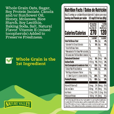 Nature Valley Protein Oats 'n Honey Crunchy Granola - 11oz: Cholesterol Free, High Protein