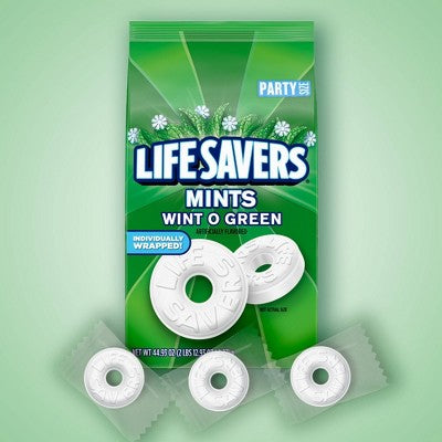 Life Savers Wint-O-Green Mints Hard Candy Breath Mints - 44.93oz