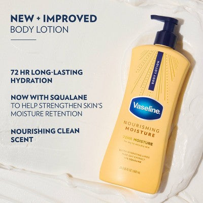 Vaseline Intensive Care Moisturizing Body Lotion with Oat Extract Nourishing Moisture