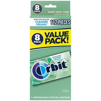 Orbit Sugar-Free Sweet Mint Gum Value Pack - 14ct/8pk