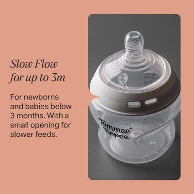 Tommee Tippee Natural Start Slow Flow Bottle Nipples - 2pk