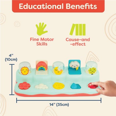 B. toys - Interactive Toy - Pop-Up Buddies: Educational Baby & Toddler Toy for Memory & Fine Motor Skills