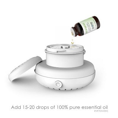 Breeze USB Oil Diffuser - Pure Enrichment: Portable, Phthalate-Free, Essential Oil Compatible, Quiet Operation