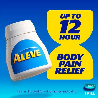 Aleve NSAID Pain Reliever & Fever Reducer Liquid Gels, Naproxen Sodium, Pain Relief - 50ct