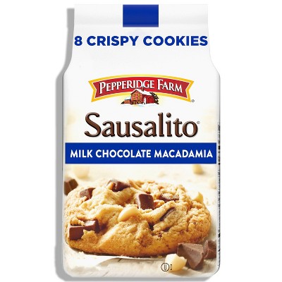 Pepperidge Farm Sausalito Crispy Milk Chocolate Macadamia Cookies - 7.2oz/8ct: No High Fructose Corn Syrup