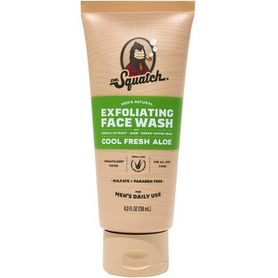 DR. SQUATCH Men's Natural Face Wash - Cool Fresh Aloe - 4oz