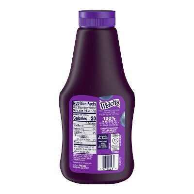 Welch's Reduced Sugar Squeezable Concord Grape Jelly - 17.1oz
