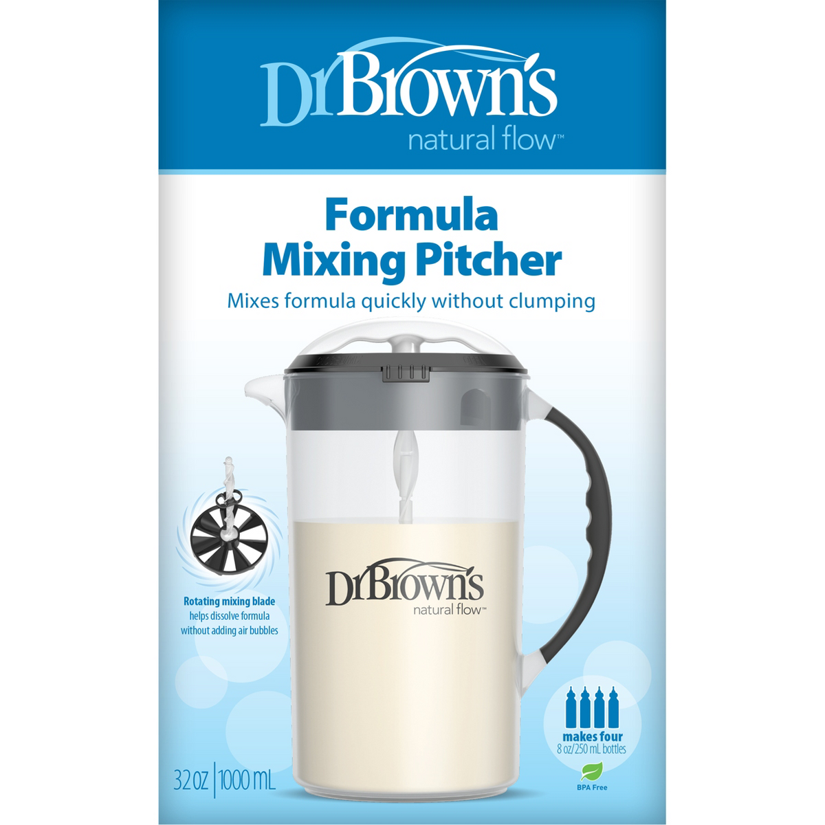 Dr. Brown's Formula Mixing Pitcher, 32oz - Black