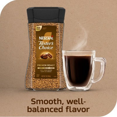 Nescafe Taster's Choice Instant Coffee, French Medium Roast - 7oz