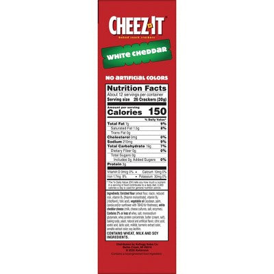 Cheez-It White Cheddar Baked Snack Crackers - 12.4oz