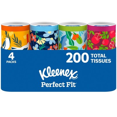 Kleenex On the Go Perfect Fit Facial Tissue - 4pk/200ct