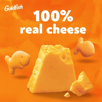 Goldfish Cheddar Crackers Size Bag - 10oz: No Artificial Preservatives, No Artificial Flavors, No High Fructose Corn Syrup