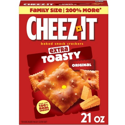 Cheez-It Extra Toasty Size Cheese Crackers - 21oz