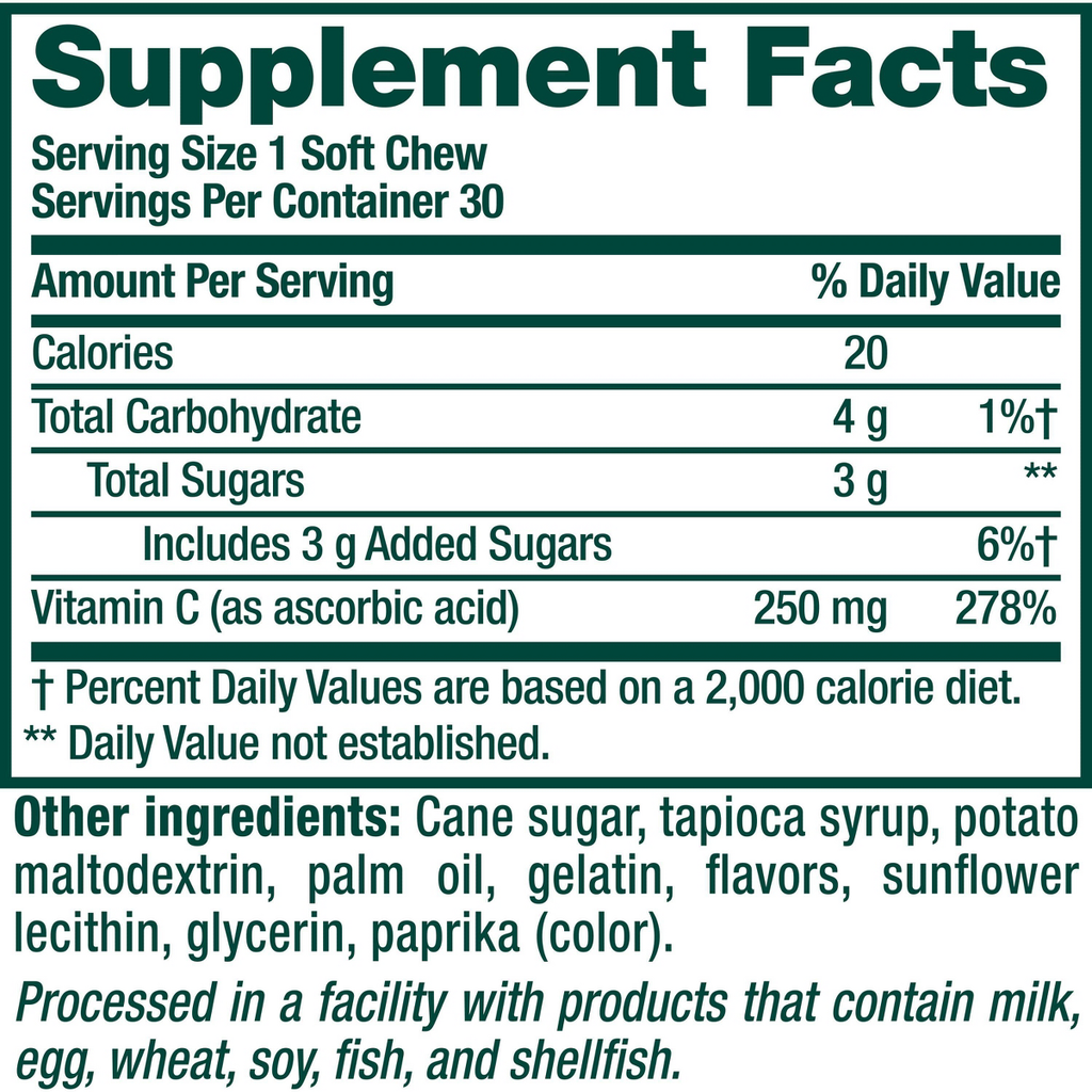 Vitafusion Immune Support Soft Chews - 30ct