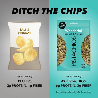 Wonderful Sea Salt & Vinegar No Shell Pistachios - 5.5oz