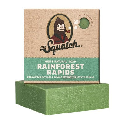 DR. SQUATCH Men's All Natural Bar Soap - Rainforest Rapids - 5oz