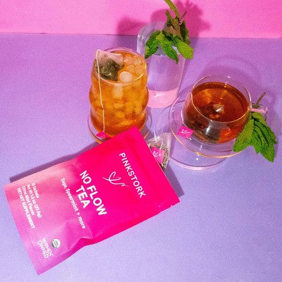 Pink Stork No Flow Herbal Supplement Tea - 15ct/1.3oz