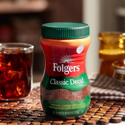 Folgers Classic Medium Roast Instant Coffee - Decaf - 8oz