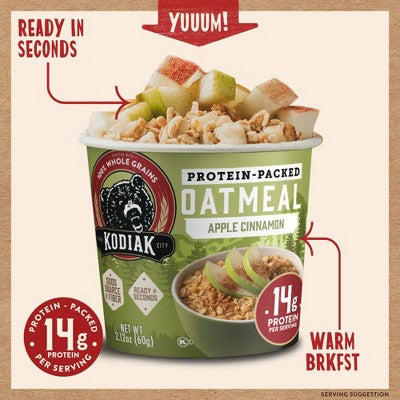 Kodiak Cakes Protein-Packed Single-Serve Oatmeal Cup - 2.12oz