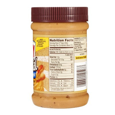 Skippy Super Chunk Peanut Butter - 15oz: Gluten-Free, No Artificial Colors, No Preservatives