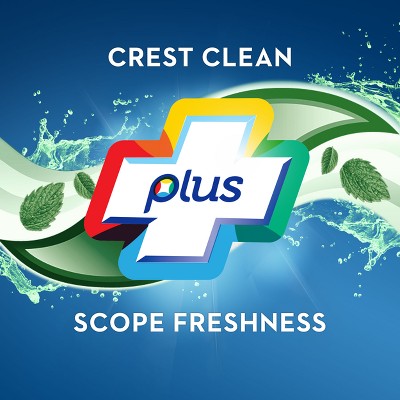 Crest Complete Plus Scope 3-In-1 Fluoride Whitening Liquid Gel Toothpaste - 4.6 oz