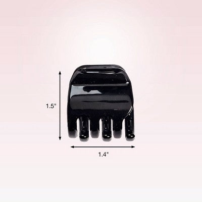 scünci No-Slip Grip Claw Clips - Tortoise/Black - All Hair - 4pcs