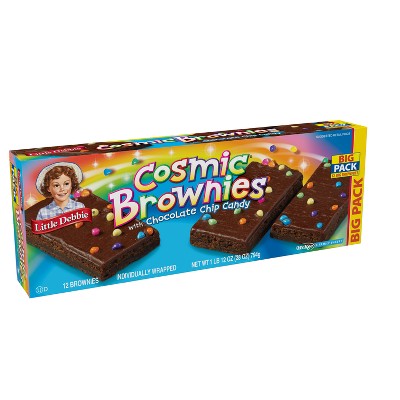 Little Debbie Cosmic Brownies - 28oz/12ct: Chocolate Icing, Sprinkles