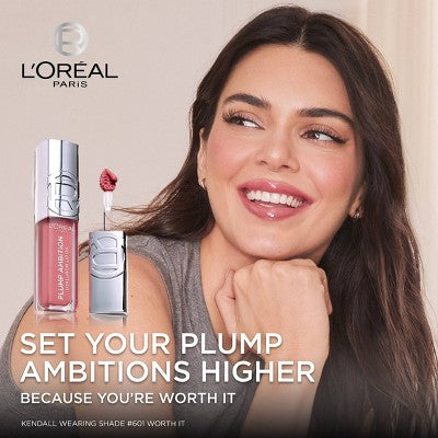 L'Oreal Paris Plump Ambition Hyaluron Lip Oil Plumping Lip - 0.16 fl oz