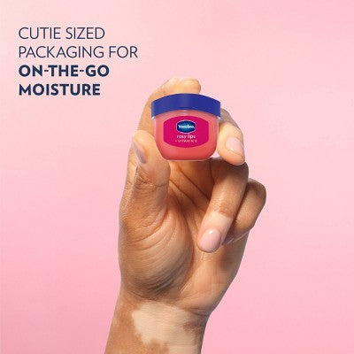 Vaseline Lip Therapy Mini Lip Balm - Rosy - Travel Size - 0.25oz
