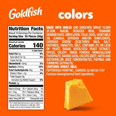 Pepperidge Farm Goldfish Colors Cheddar Crackers