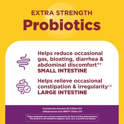 Nature Made Digestive Probiotics Advanced Dual Action Capsules - 15 Billion CFU per serving - 30ct