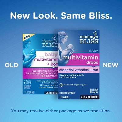 Mommy's Bliss Baby Multivitamin + Iron - 1 fl oz