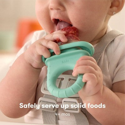 Frida Baby Push Pop Baby Food Feeder - Light Teal Blue