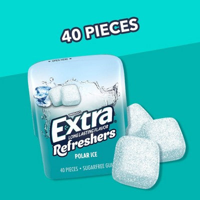 Wrigley's EXTRA Refreshers Polar Ice Sugar-Free Gum - 40ct