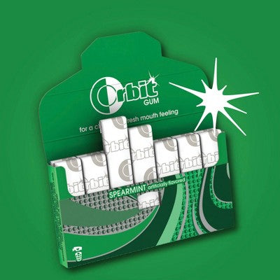 Orbit Sugar-Free Spearmint Chewing Gum Bulk Pack- 14ct/8pk