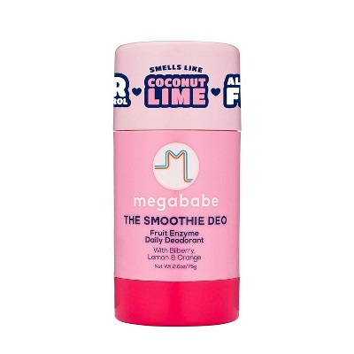 Megababe The Smoothie Deo Fruit Enzyme Daily Solid Deodorant - 2.6oz