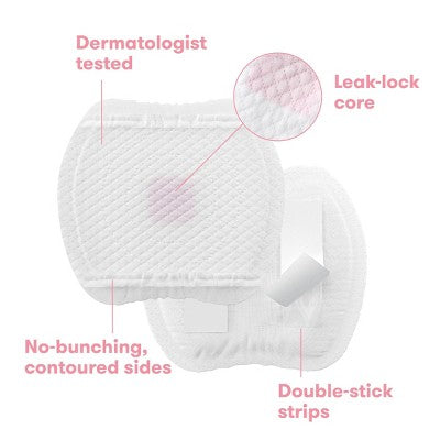 Frida Mom All-Day Dry Disposable Nursing Pads - 60ct