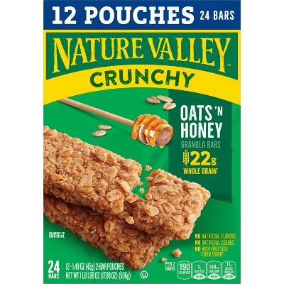 Nature Valley Crunchy Oats 'N Honey Granola Bars - 12ct/17.88oz