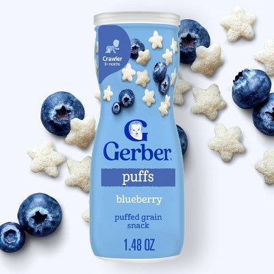 Gerber Non-GMO Blueberry Puffs Baby Snacks - 1.48oz