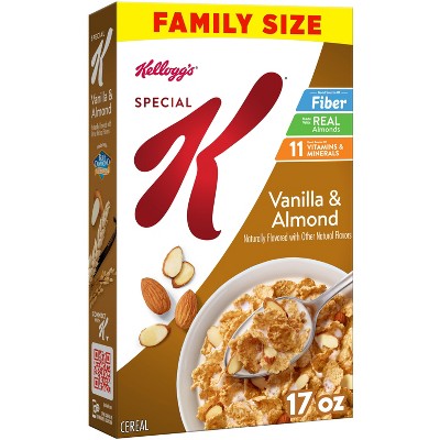 Kellogg's Special K Vanilla Almond Cereal - 17oz: Low Fat, Cholesterol Free