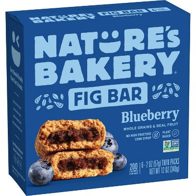 Nature's Bakery Blueberry Fig Snack Bars - 12oz/6ct