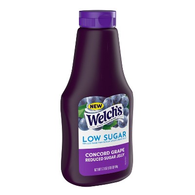 Welch's Reduced Sugar Squeezable Concord Grape Jelly - 17.1oz