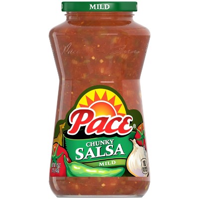 Pace Chunky Salsa Mild 16oz: Gluten-Free, Vegan, No Added Sugar