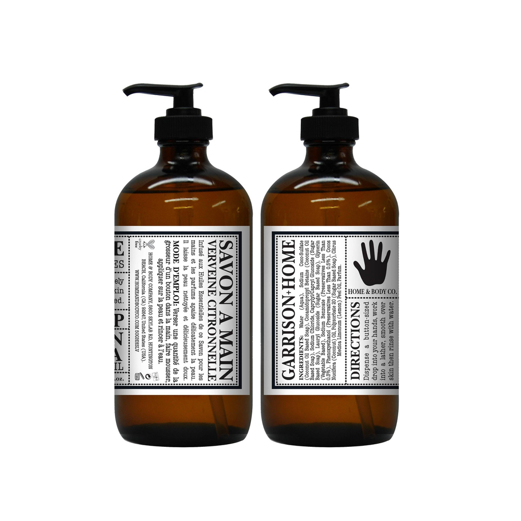 Garrison + Home Plastic Hand Soaps - Lemon Verbena - 16 fl oz/2pk