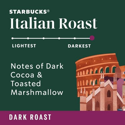Starbucks Italian Blend Dark Roast Keurig K-Cup Coffee Pods - 22ct